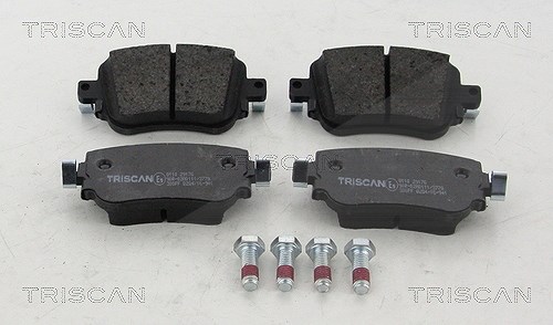 Triscan Bremsbeläge hinten (Satz) [Hersteller-Nr. 811029176] für Skoda, VW, Seat, Audi