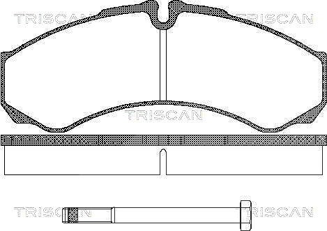 Triscan Bremsbeläge hnten (Satz) [Hersteller-Nr. 811015013] für Iveco