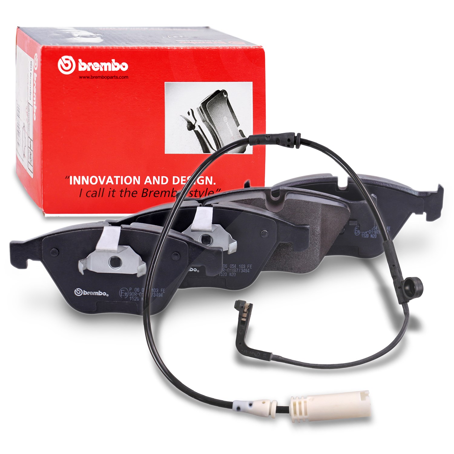 Brembo Bremsbelagsatz + Warnkontakt Vorderachse [Hersteller-Nr. 40279026] für BMW