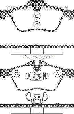 Triscan Bremsbelagsatz, Scheibenbremse [Hersteller-Nr. 811017017] für Mini
