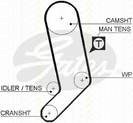 Triscan Zahnriemen [Hersteller-Nr. 86455323xs] für Audi, VW, Volvo