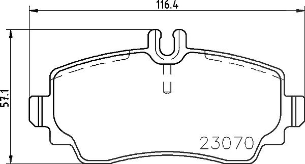 Brembo Bremsbelagsatz, Scheibenbremse [Hersteller-Nr. P50047] für Mercedes-Benz