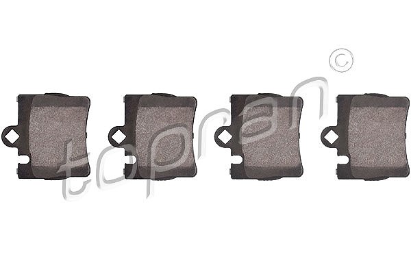 Topran Bremsbelagsatz, Scheibenbremse [Hersteller-Nr. 401426] für Mercedes-Benz