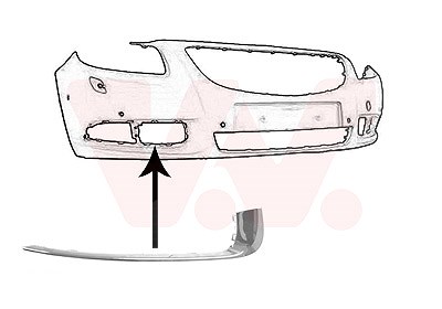 Van Wezel Blende, Stoßfänger [Hersteller-Nr. 3850582] für Opel
