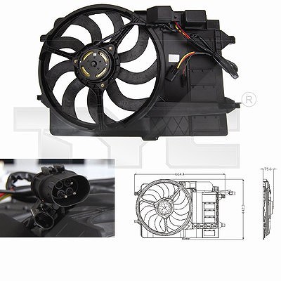 Tyc Lüfter, Motorkühlung [Hersteller-Nr. 803-0002] für Mini