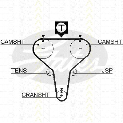 Triscan Zahnriemen [Hersteller-Nr. 86455273xs] für Mazda, Mercury, Kia