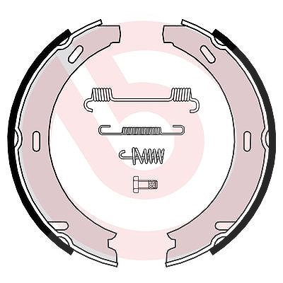 Brembo Bremsbackensatz, Feststellbremse [Hersteller-Nr. S50507] für Mercedes-Benz