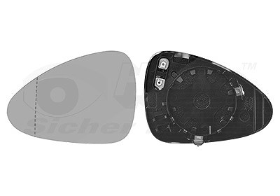 Van Wezel Spiegelglas, Außenspiegel [Hersteller-Nr. 7406837] für Porsche