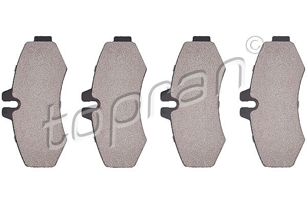 Topran Bremsbelagsatz, Scheibenbremse [Hersteller-Nr. 401286] für Mercedes-Benz