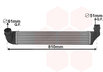 Van Wezel Ladeluftkühler [Hersteller-Nr. 43004614] für Renault