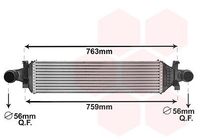 Van Wezel Ladeluftkühler [Hersteller-Nr. 30004659] für Mercedes-Benz