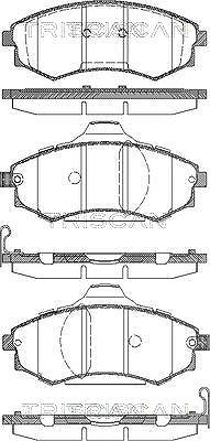 Triscan Bremsbelagsatz, Scheibenbremse [Hersteller-Nr. 811043012] für Hyundai, Kia