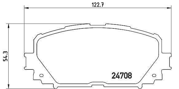 Für BREMBO KLOCKI SZCZEKI CYLINDERKI P 83 101 BRAKE PADS TOYOTA YARIS 1.0 09. - Bild 7