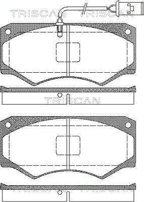 Triscan Bremsbelagsatz, Scheibenbremse [Hersteller-Nr. 811015032] für Iveco
