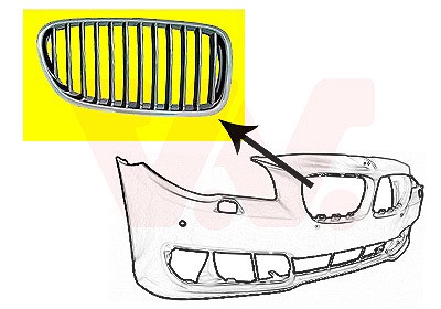 Van Wezel Kühlergitter [Hersteller-Nr. 0619512] für BMW