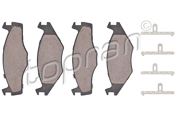 Topran Bremsbelagsatz, Scheibenbremse [Hersteller-Nr. 104252] für Seat, VW