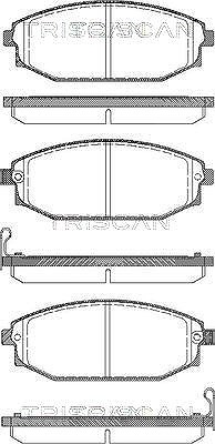 Triscan Bremsbelagsatz, Scheibenbremse [Hersteller-Nr. 811043009] für Galloper, Hyundai, Mitsubishi