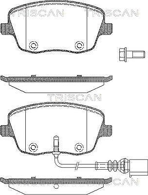 Triscan Bremsbelagsatz, Scheibenbremse [Hersteller-Nr. 811029043] für Seat, VW, Skoda
