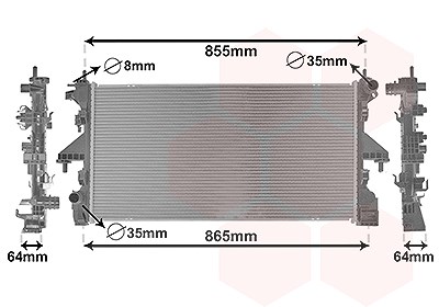Van Wezel Kühler, Motorkühlung [Hersteller-Nr. 09012711] für Fiat