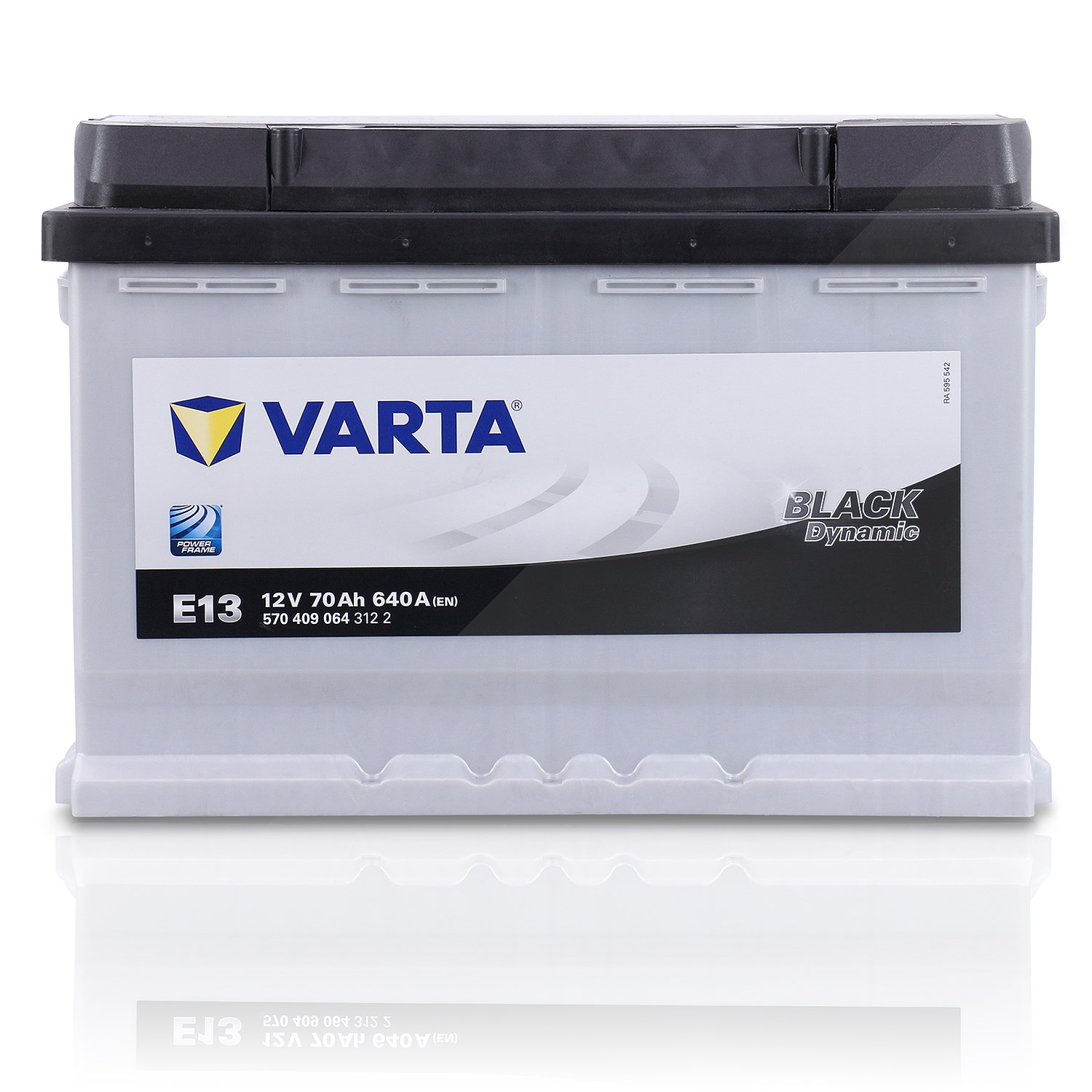 Varta Starterbatterie BLACK dynamic 70 Ah 640 A E13 [Hersteller-Nr. 5704090643122] für Auverland, Alfa Romeo, Puch, Jeep, Vauxhall, Saab, Peugeot, Jag