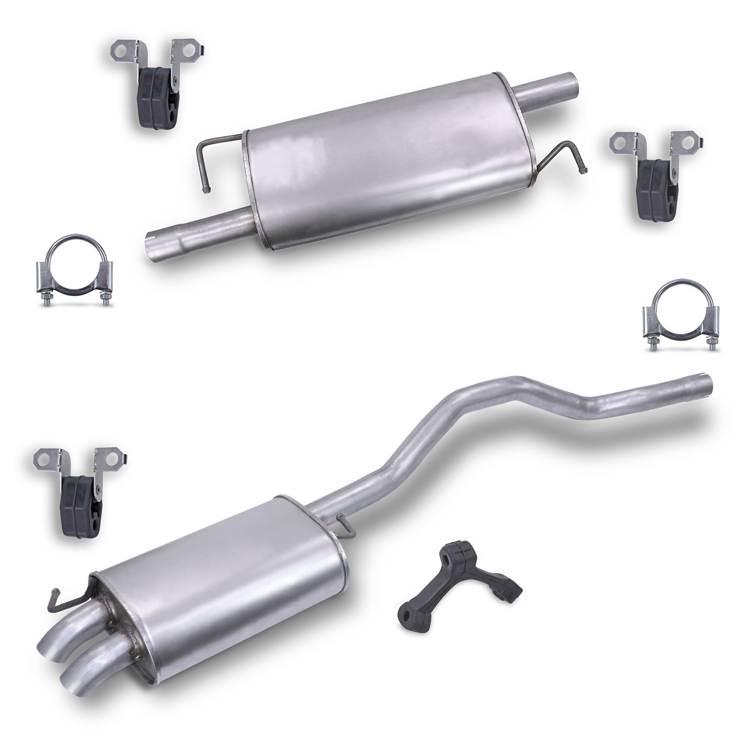 Bestprice Schalldämpfer Set + Montagematerial (Radstand 3000 mm) [Hersteller-Nr. 40279360] für VW