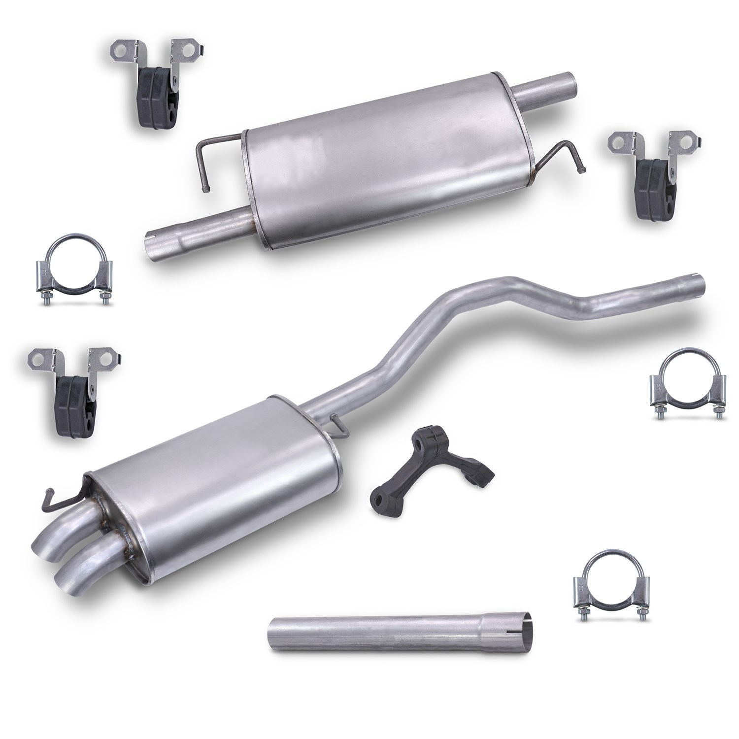 Bestprice Schalldämpfer Set + Montagematerial (Radstand 3400 mm) [Hersteller-Nr. 40279361] für VW