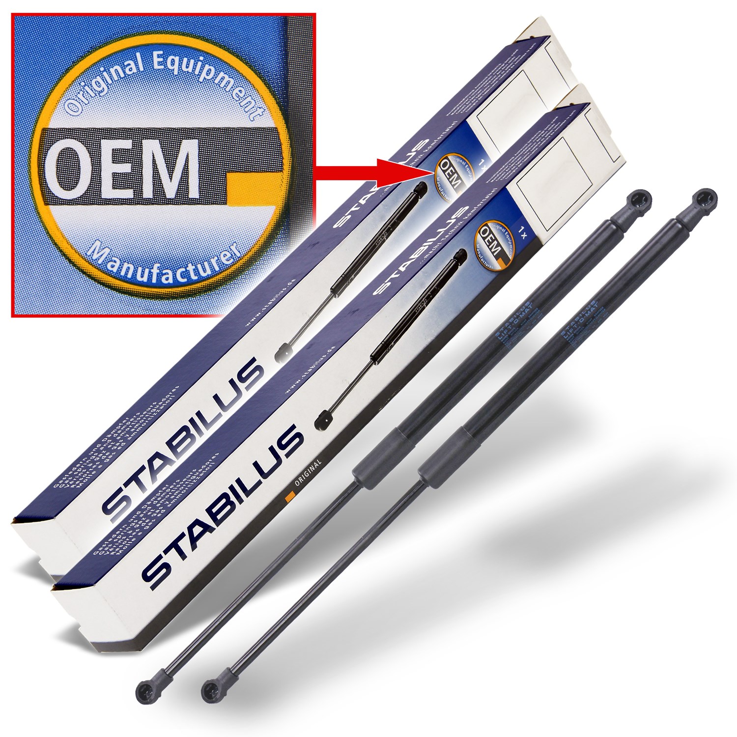 Stabilus 2x Gasfeder, Koffer-/Laderaum [Hersteller-Nr. 547558] für BMW