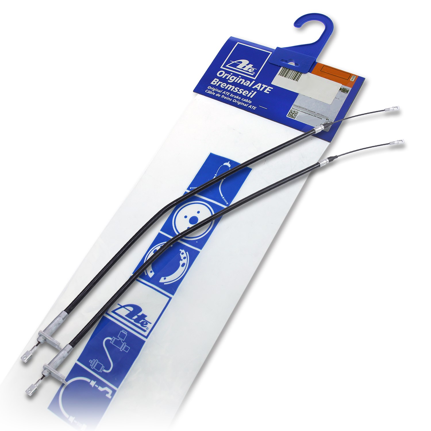 Ate 2x Handbremsseil für Scheibenbremse Hinten [Hersteller-Nr. 40371846] für Mercedes-Benz