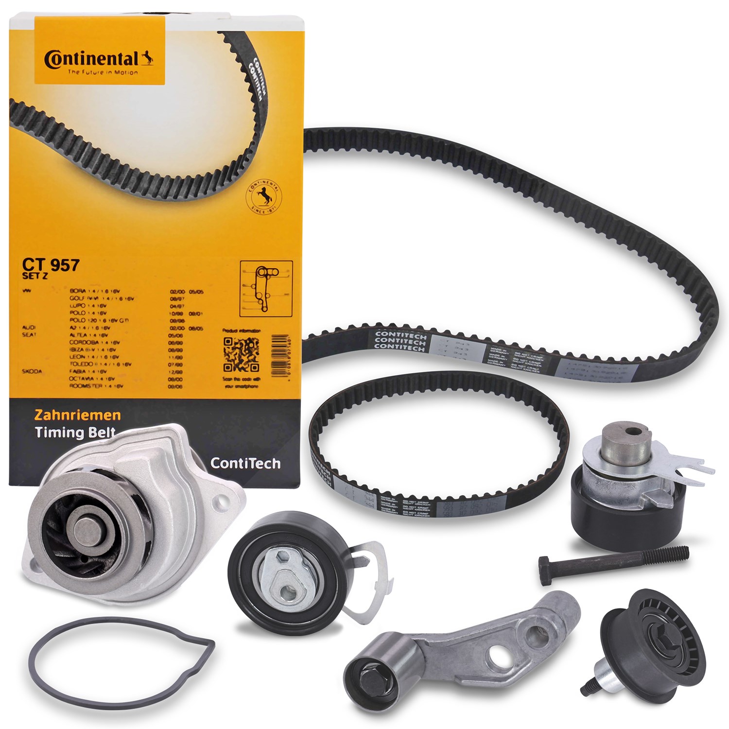 Bestprice Zahnriemensatz + Wasserpumpe [Hersteller-Nr. 40372044] für Audi, VW, Skoda, Seat