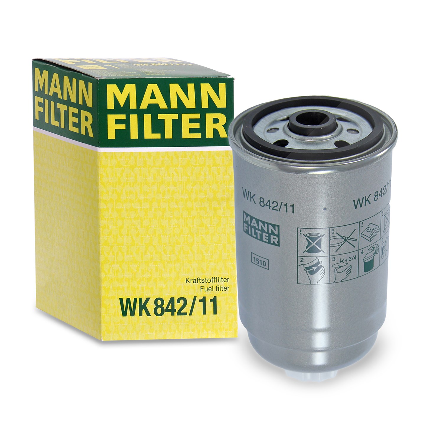 Mann-filter Kraftstofffilter [Hersteller-Nr. WK842/11] für Audi, Skoda, VW