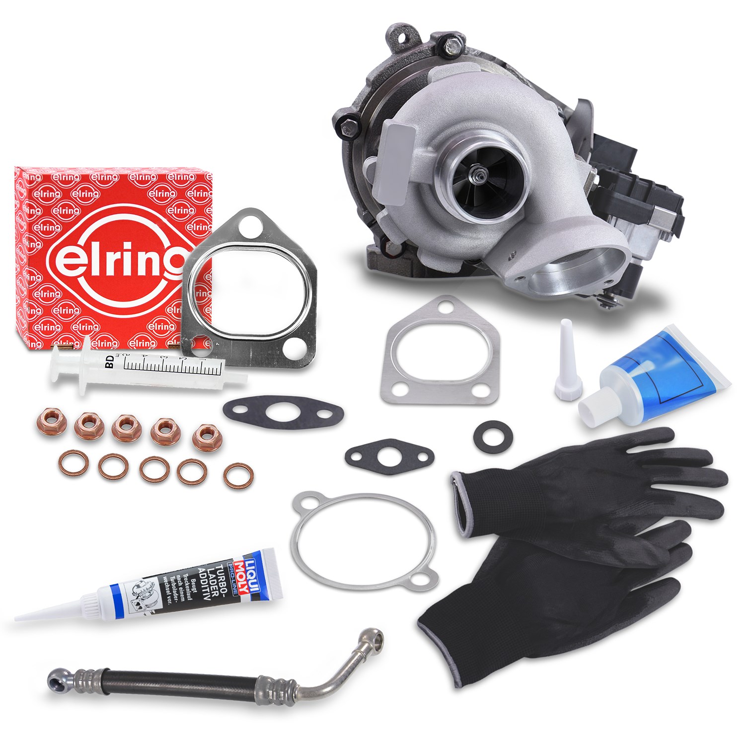 Bestprice Turbolader + Montagesatz + Ölleitung [Hersteller-Nr. 40180622] für BMW