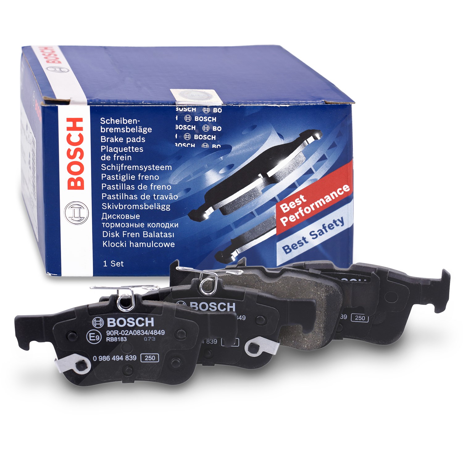 Bosch Bremsbelagsatz hinten [Hersteller-Nr. 0986494839] für Ford Usa, Ford