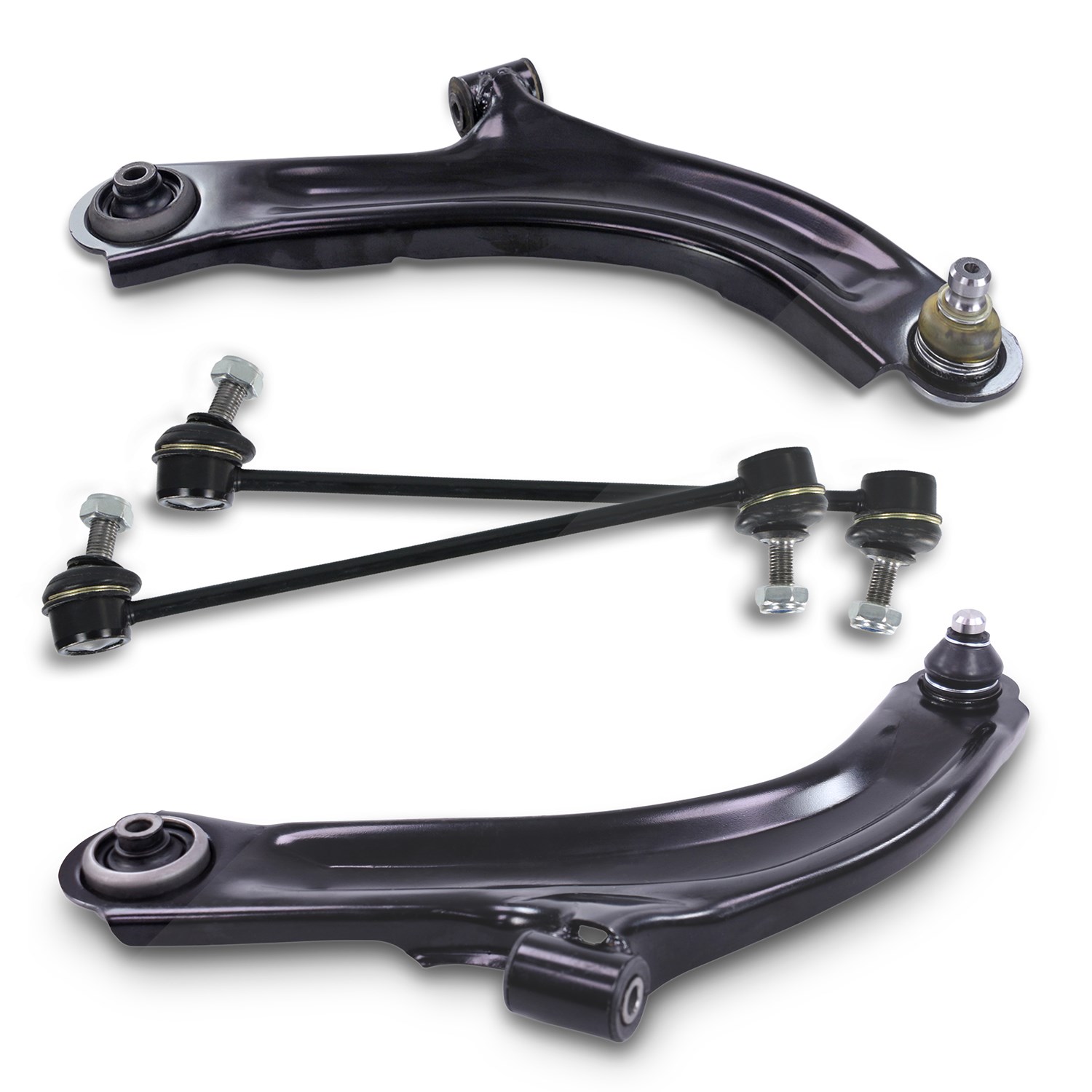 Bestprice 2x Querlenker + 2x Koppelstange vorne [Hersteller-Nr. 40369755] für Renault