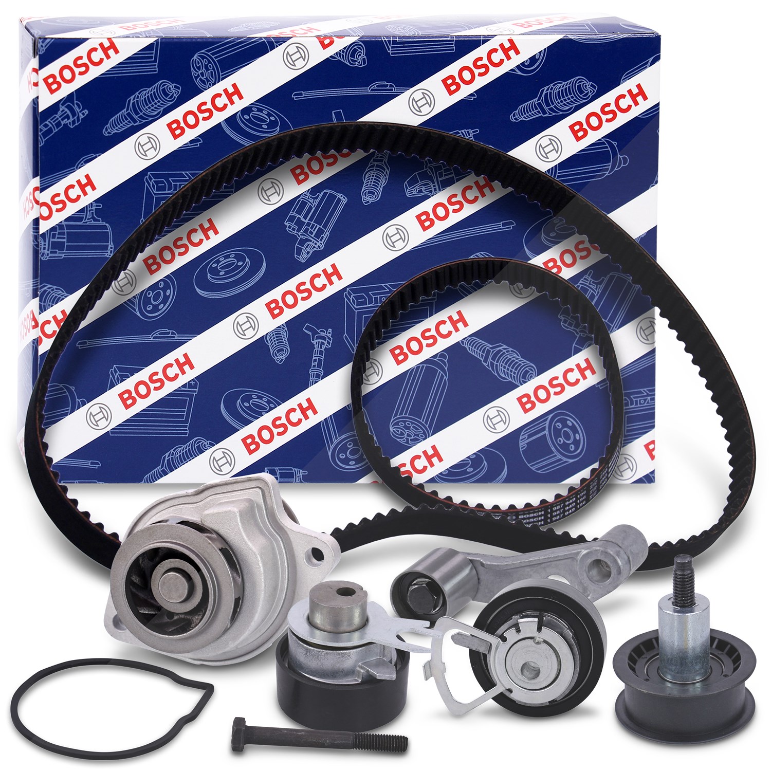 Bestprice Zahnriemensatz+ Wasserpumpe inkl. 2x Zahnriemen [Hersteller-Nr. 40372678] für Audi, VW, Seat, Skoda