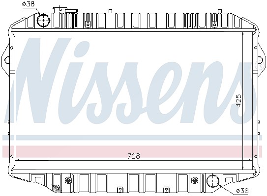 Nissens Kühler, Motorkühlung [Hersteller-Nr. 64861] für Toyota