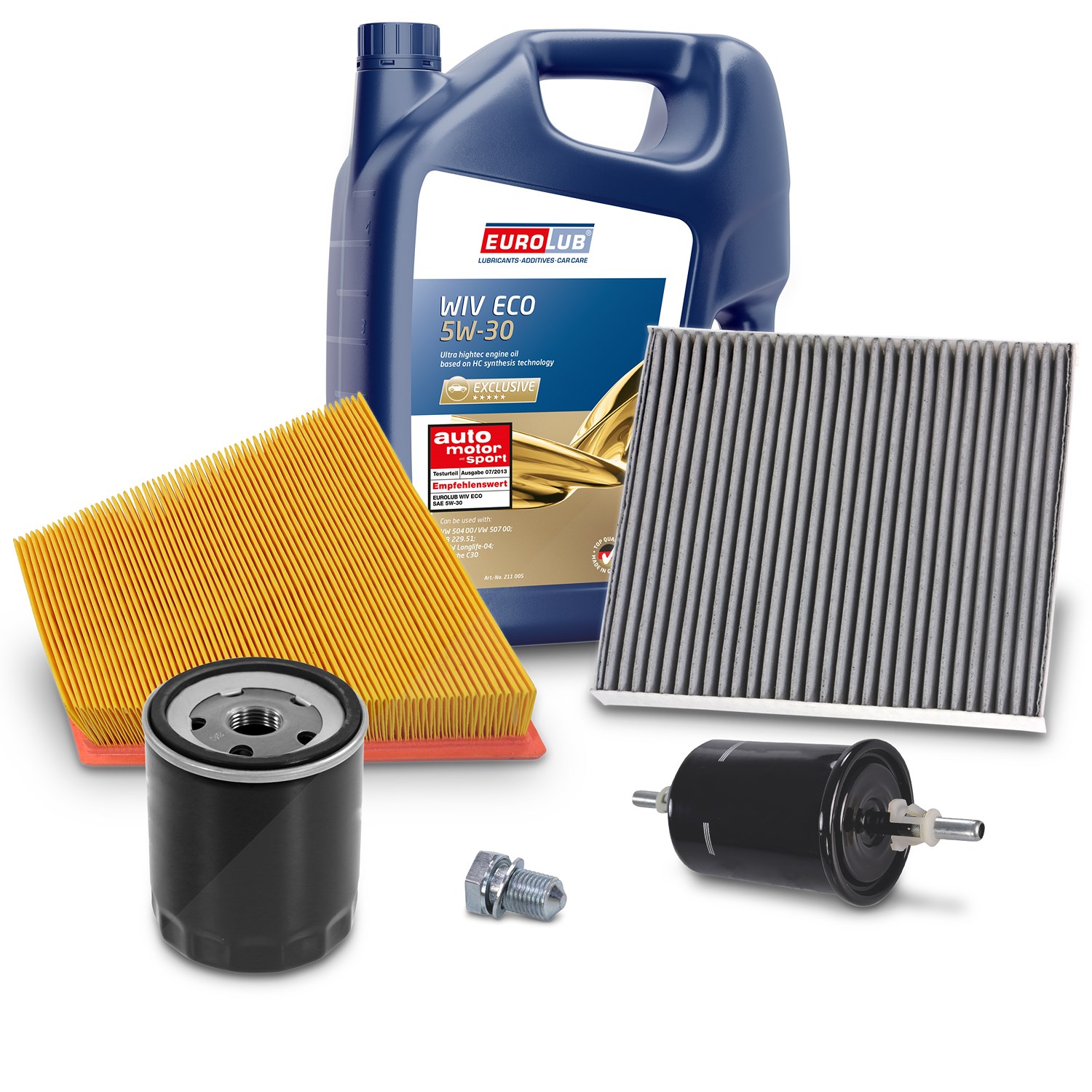 Bestprice Inspektionspaket Filtersatz SET B + 5l ÖL [Hersteller-Nr. 40207869] für Skoda