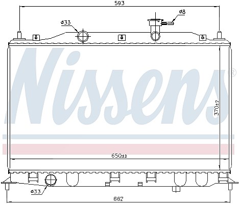 Nissens Kühler, Motorkühlung [Hersteller-Nr. 67509] für Hyundai