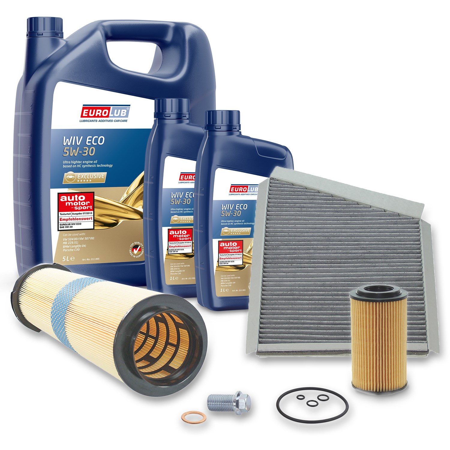Bestprice Inspektionspaket Filtersatz SET A + 7L ÖL [Hersteller-Nr. 40197149] für Mercedes-Benz