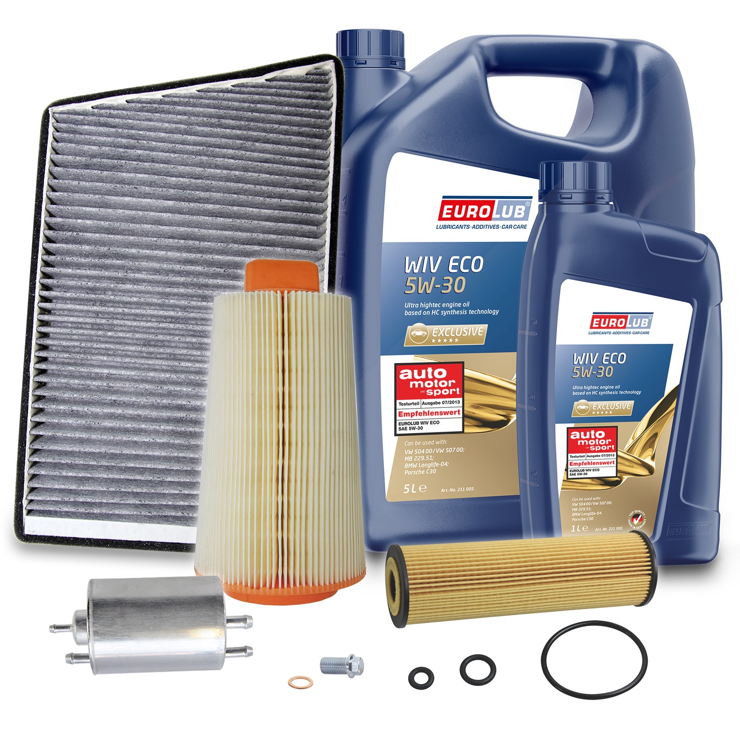 Bestprice Inspektionspaket Filtersatz SET B + 6l ÖL [Hersteller-Nr. 40197444] für Mercedes-Benz