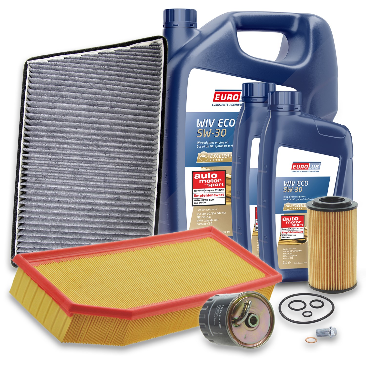 Bestprice Inspektionspaket Filtersatz SET B + 7l ÖL [Hersteller-Nr. 40197540] für Mercedes-Benz
