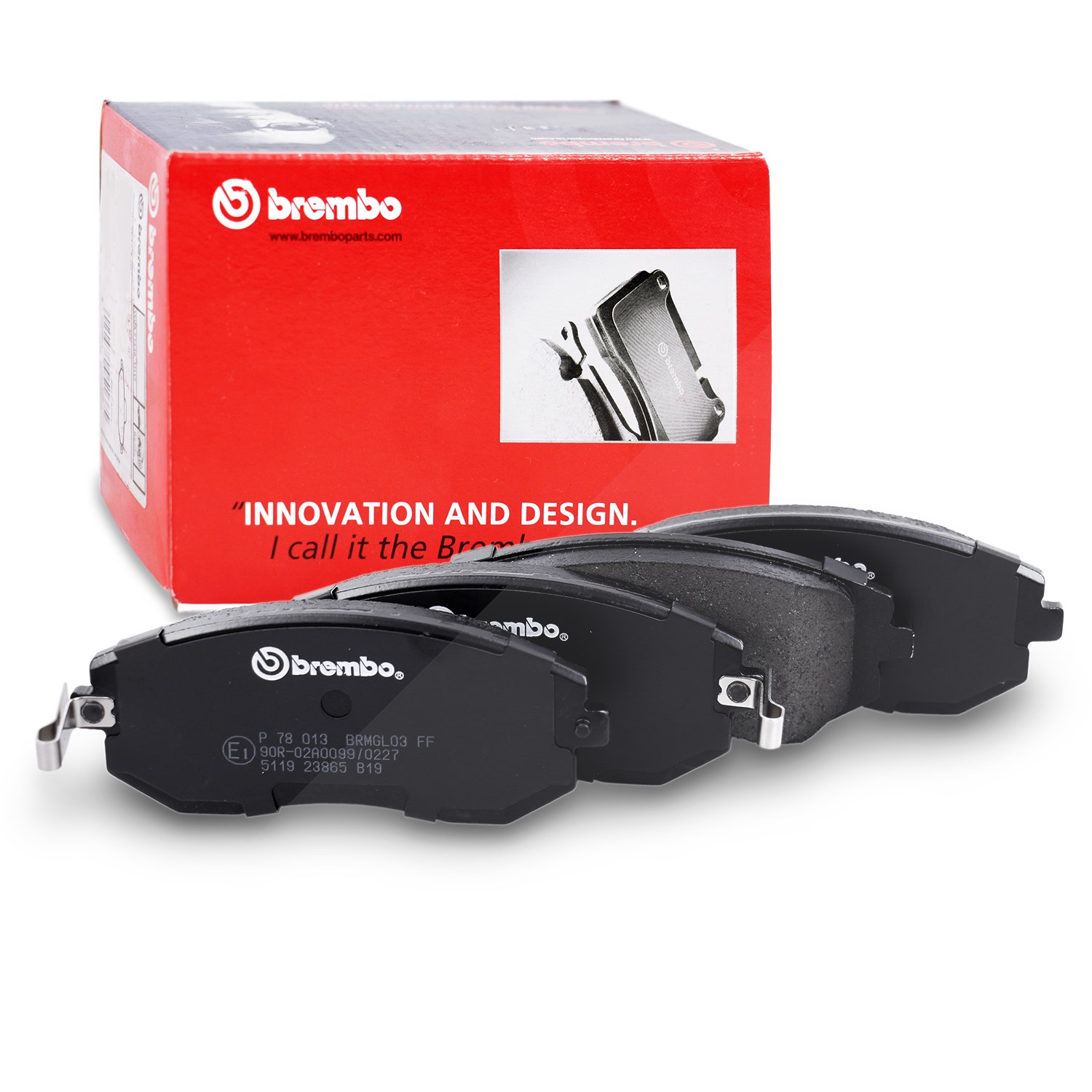 Brembo Bremsbelagsatz Vorderachse [Hersteller-Nr. P78013] für Toyota, Subaru
