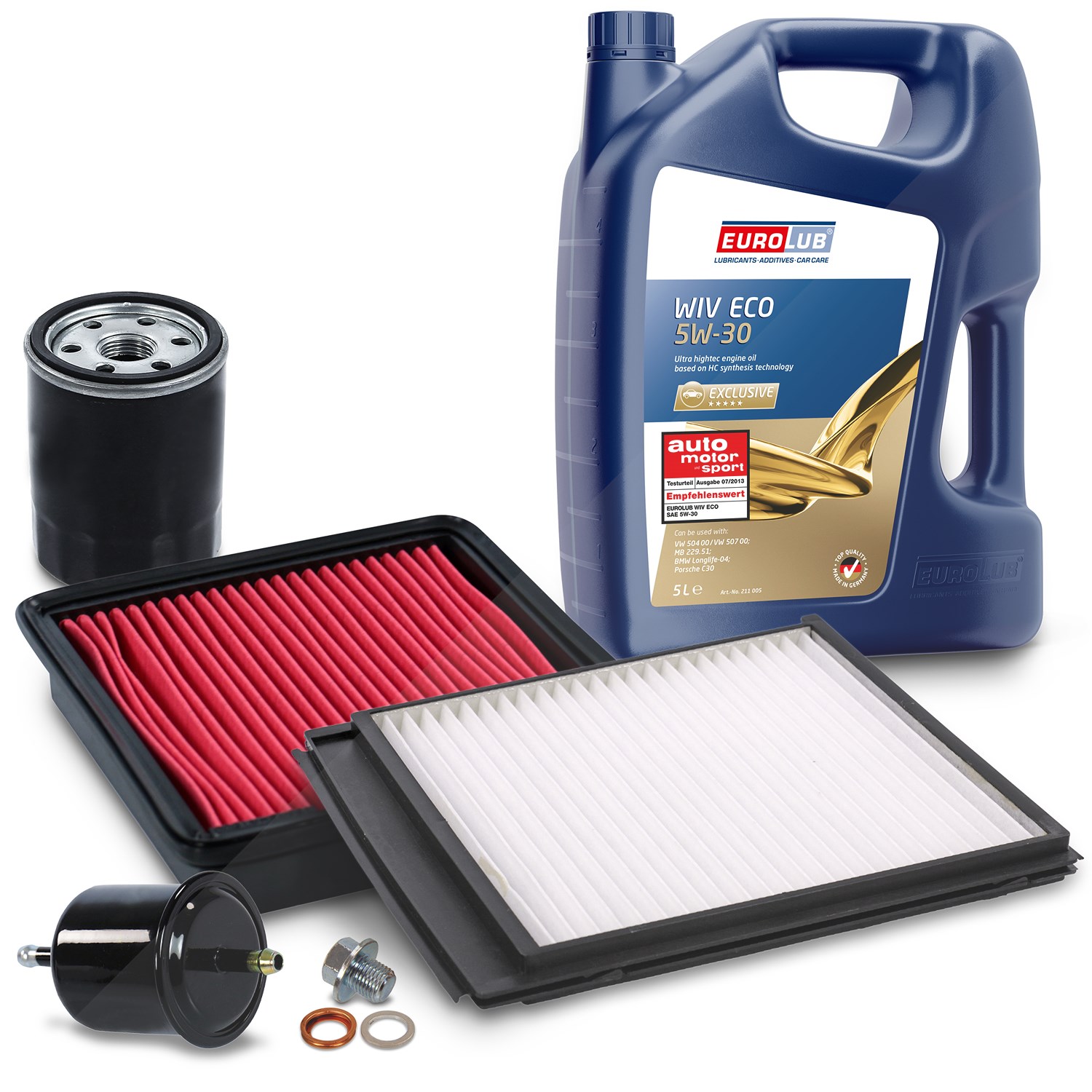 Bestprice Inspektionspaket Filtersatz SET B + 5l ÖL [Hersteller-Nr. 40197883] für Nissan