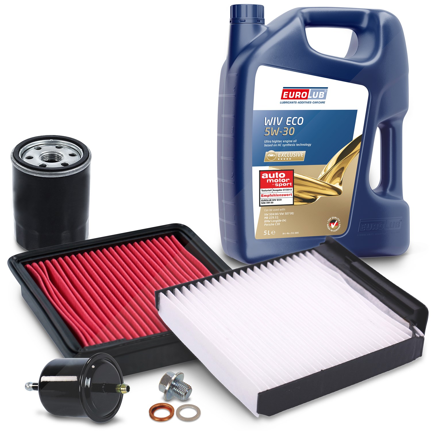 Bestprice Inspektionspaket Filtersatz SET B + 5l ÖL [Hersteller-Nr. 40197889] für Nissan