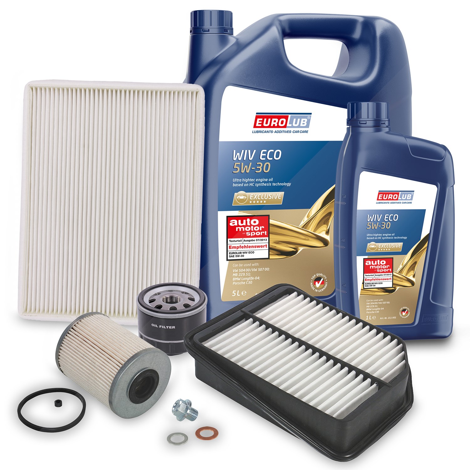 Bestprice Inspektionspaket Filtersatz SET B + 6l ÖL [Hersteller-Nr. 40207900] für Suzuki