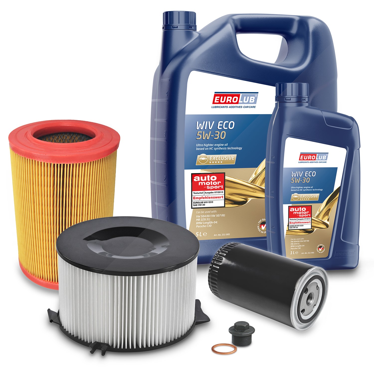 Bestprice Inspektionspaket Filtersatz SET A + 6l ÖL [Hersteller-Nr. 10493562] für VW