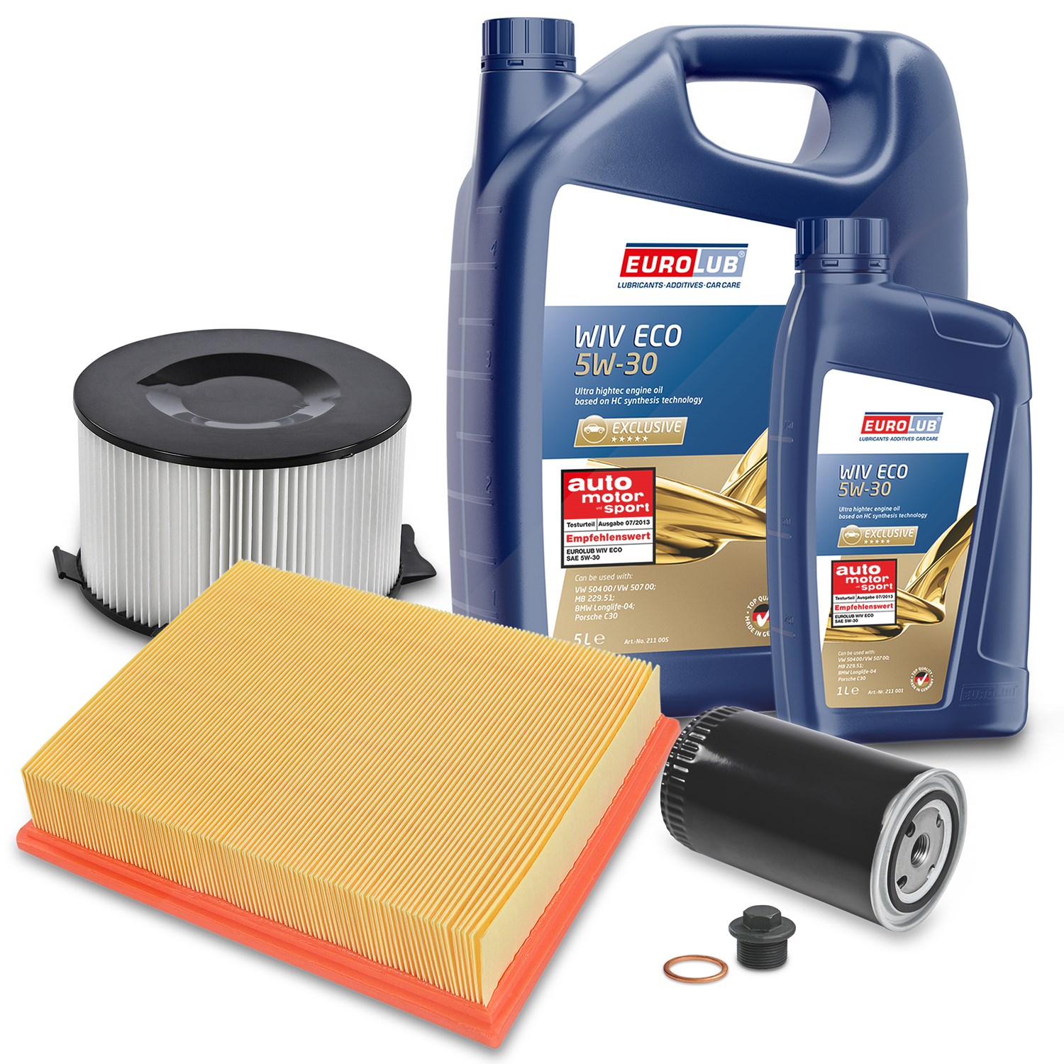 Bestprice Inspektionspaket Filtersatz SET A + 6l ÖL [Hersteller-Nr. 10493578] für VW
