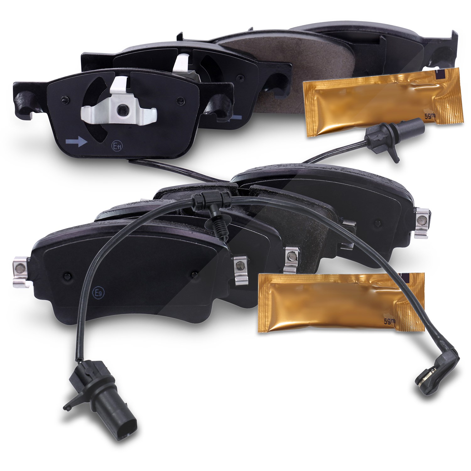 Bestprice 8x Bremsbeläge +VWK Vorne + Hinten [Hersteller-Nr. 40372249] für Audi