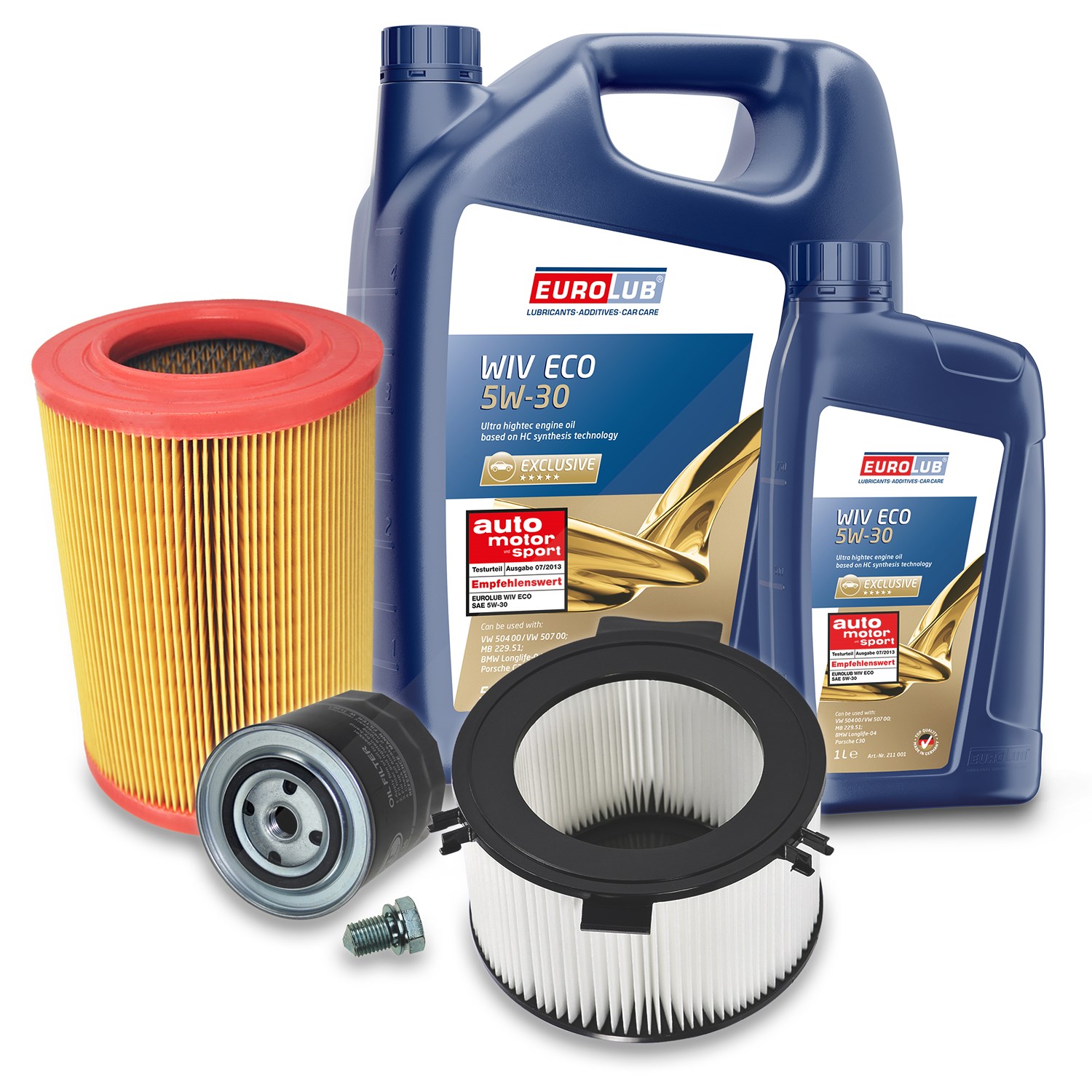 Bestprice Inspektionspaket Filtersatz SET A + 6l ÖL [Hersteller-Nr. 10493588] für VW