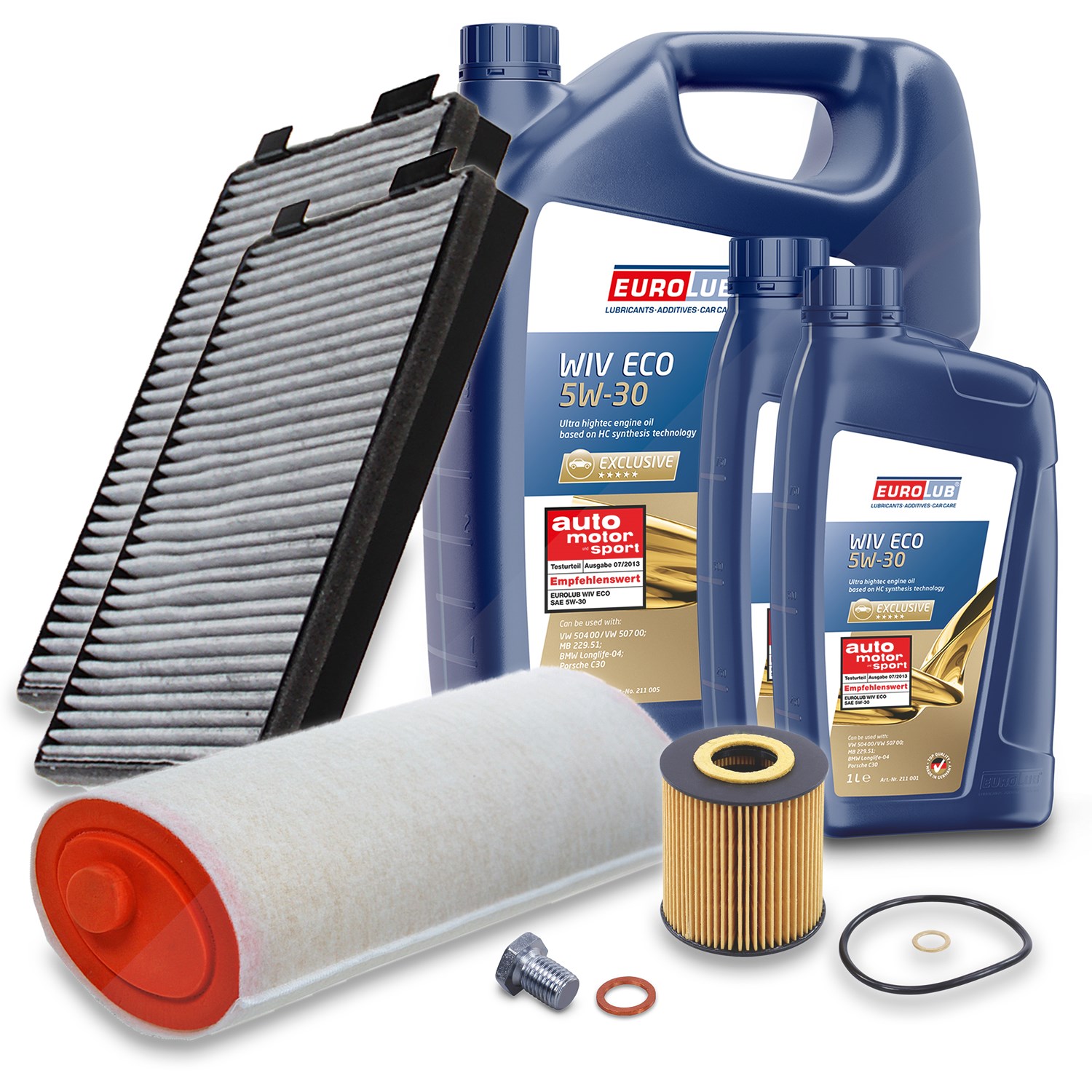 Bestprice Inspektionspaket Filtersatz SET A + 7l ÖL [Hersteller-Nr. 10493610] für BMW