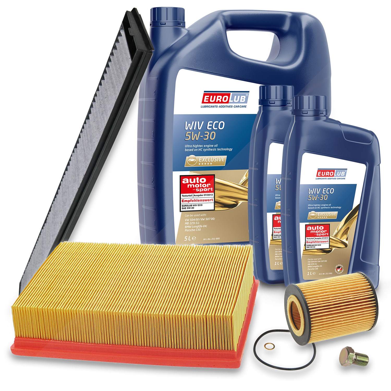 Bestprice Inspektionspaket Filtersatz SET A + 7l ÖL [Hersteller-Nr. 10493613] für BMW